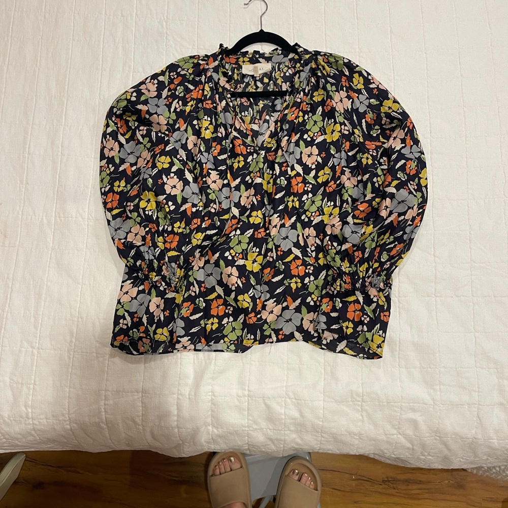 The GREAT Floral silk Blouse